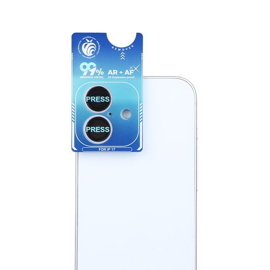 iPhone 17 Kamera Koruyucu Ring Blue