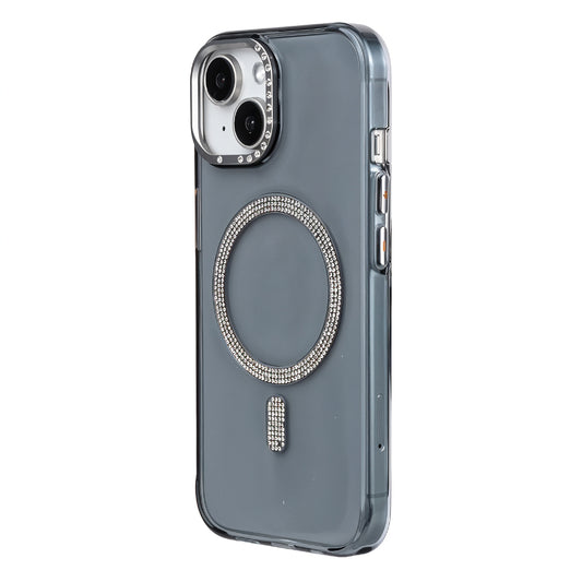 iPhone 13 Shiny Transparent Magsafe Telefon Kılıfı Siyah