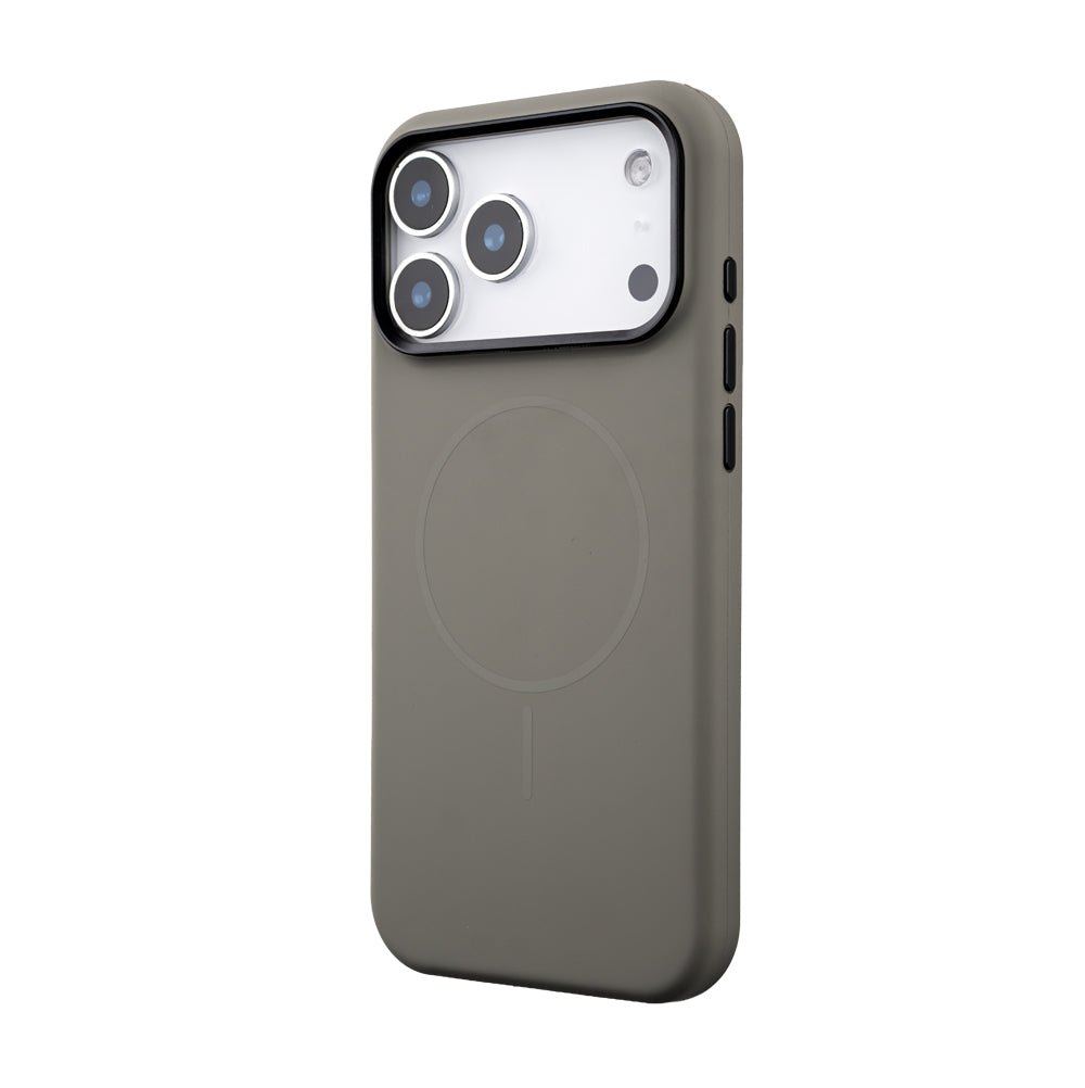Apple iPhone 17 Pro Max Style Magsafe Telefon Kılıfı Gri