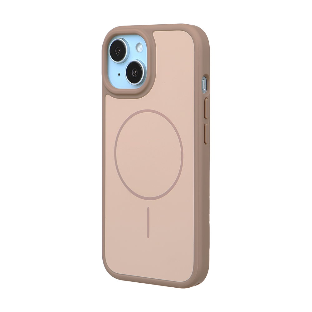 iPhone 15 Plus Neva Magsafe Telefon Kılıfı Kahve