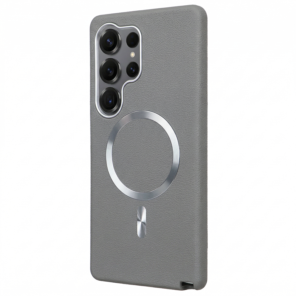 Samsung S24 Ultra Solid Magsafe Telefon Kılıfı Gri