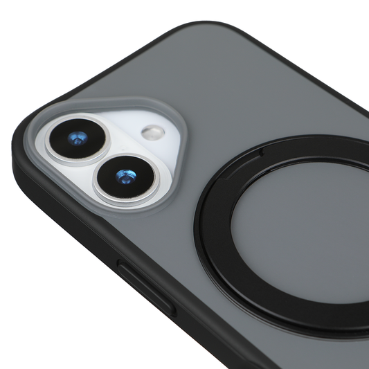 Apple iPhone 17 Magsafe Premium Standlı Fonksiyonel Telefon Kılıfı Füme