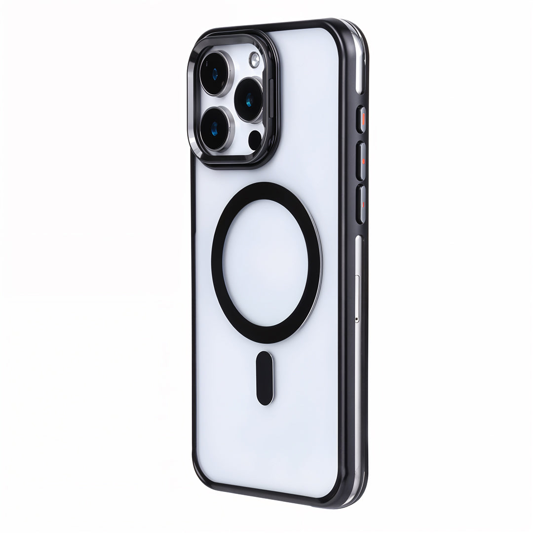 iPhone 16 Pro Max Kamera Standlı Magsafe Telefon Kılıfı Siyah