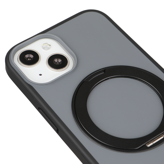 Apple iPhone 11 Magsafe Premium Standlı Fonksiyonel Telefon Kılıfı Füme