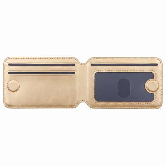 MagSafe Uyumlu Katlanabilir Cüzdan ve Kartlık Gold