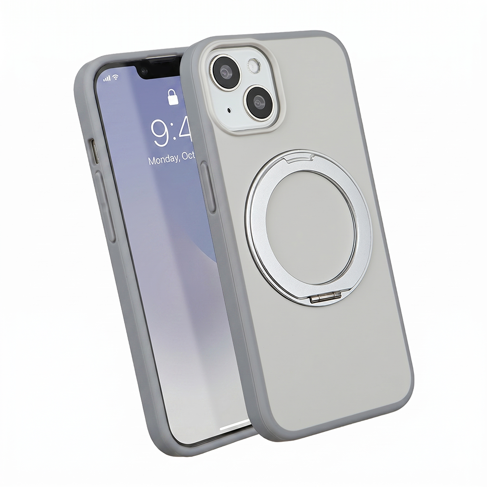 Apple iPhone 14 Plus Magsafe Premium Standlı Fonksiyonel Telefon Kılıfı Beyaz