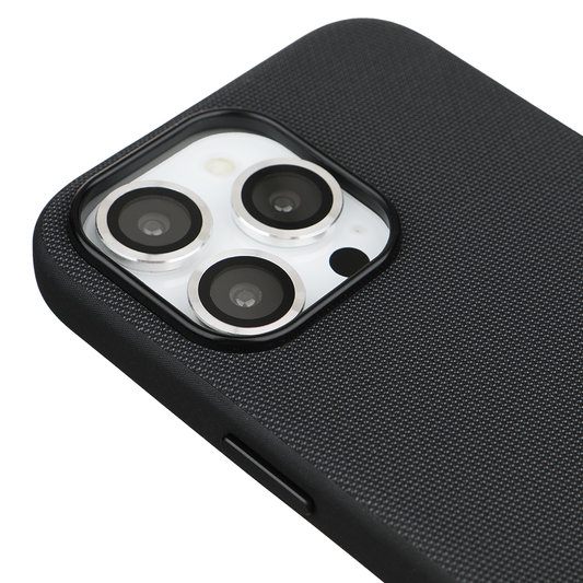 iPhone 16 Pro Max Gizli Magsafeli Mikro Kabartma Premium Telefon Kılıfı - Siyah