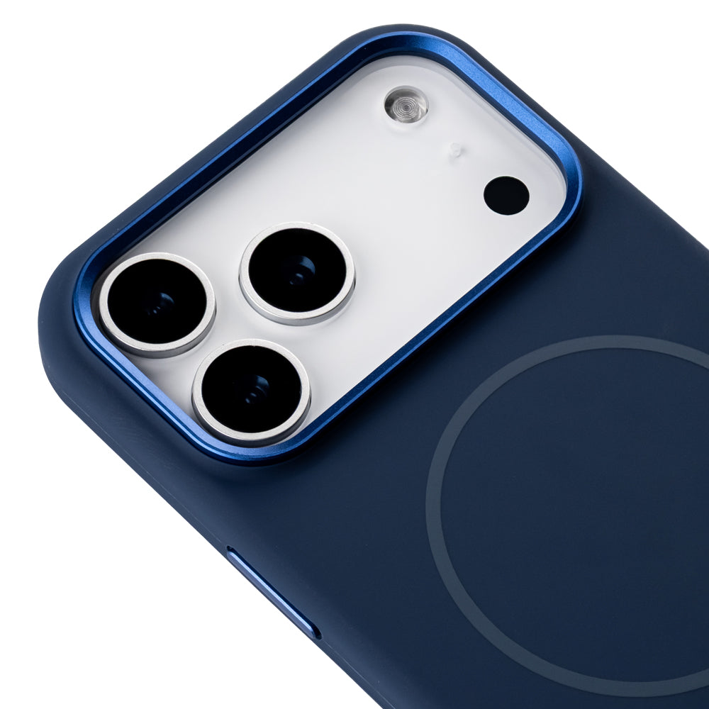 Apple iPhone 17 Pro Max Style Magsafe Telefon Kılıfı Lacivert