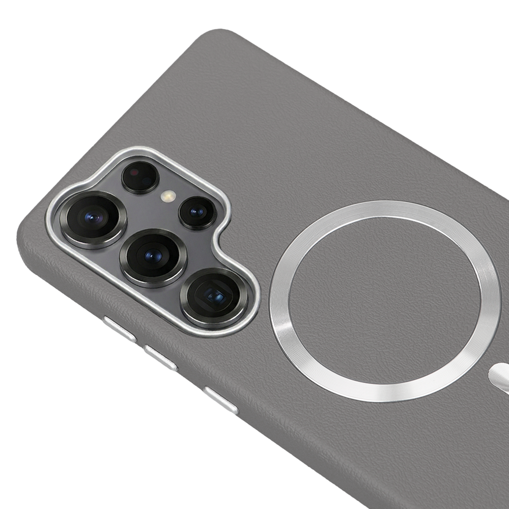 Samsung S24 Ultra Solid Magsafe Telefon Kılıfı Gri