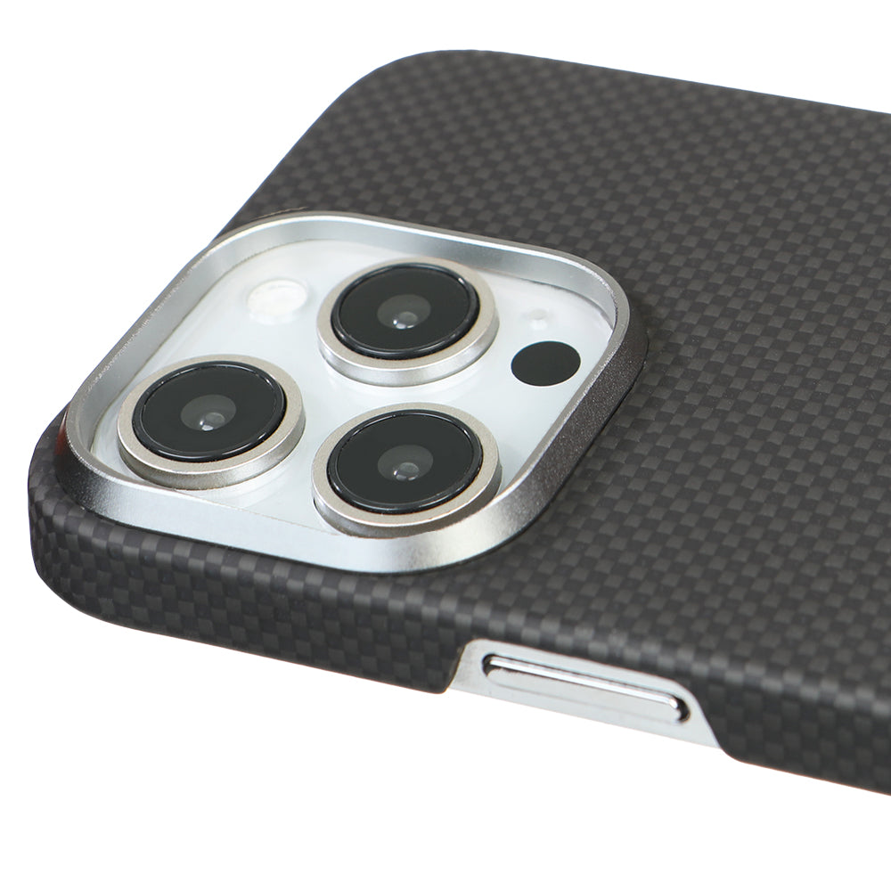 iPhone 15 Pro Kevlar Nettech Magsafe Koyu Telefon Kılıfı