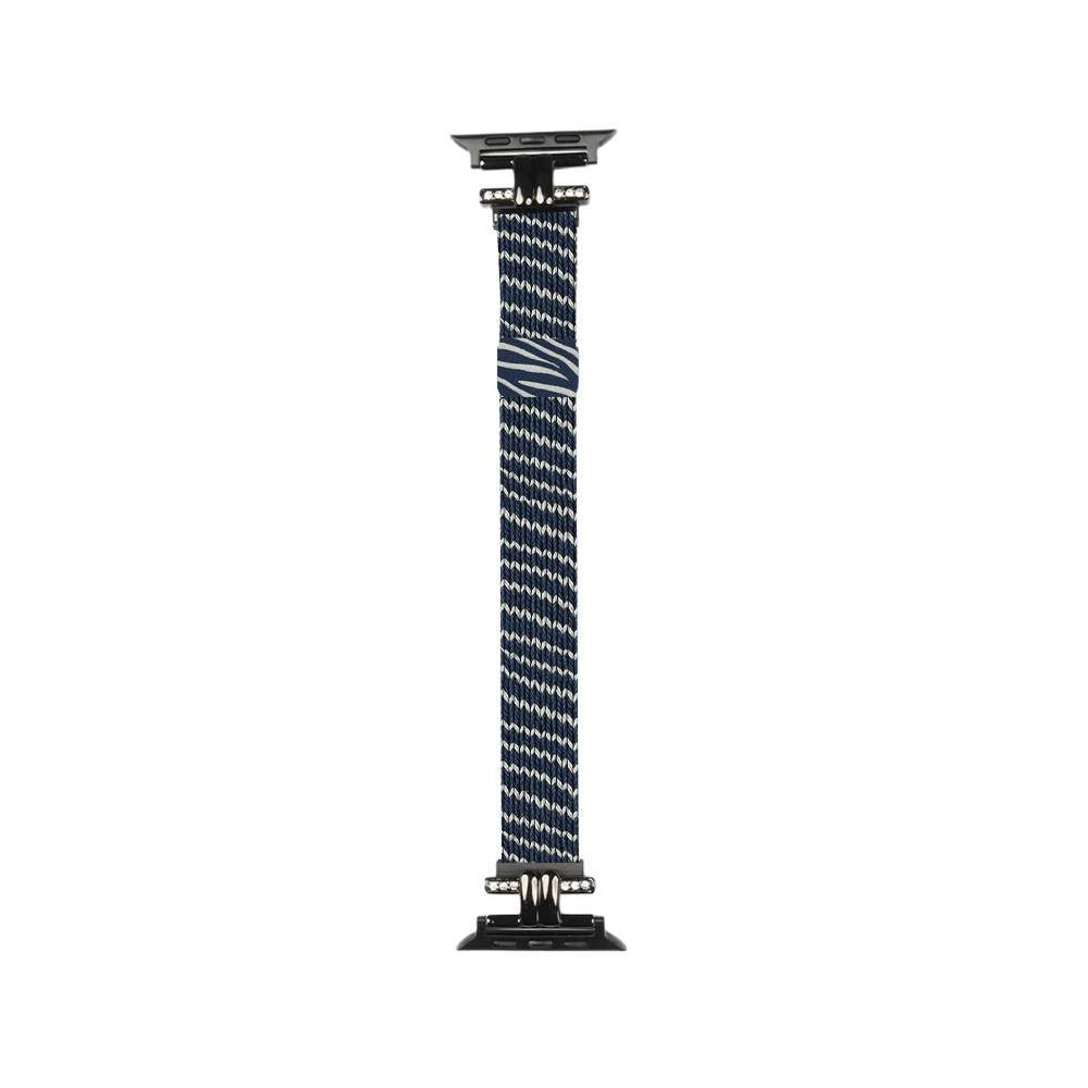 Apple Watch Taşlı Kadın Kordonu Stainless Steel Zebra