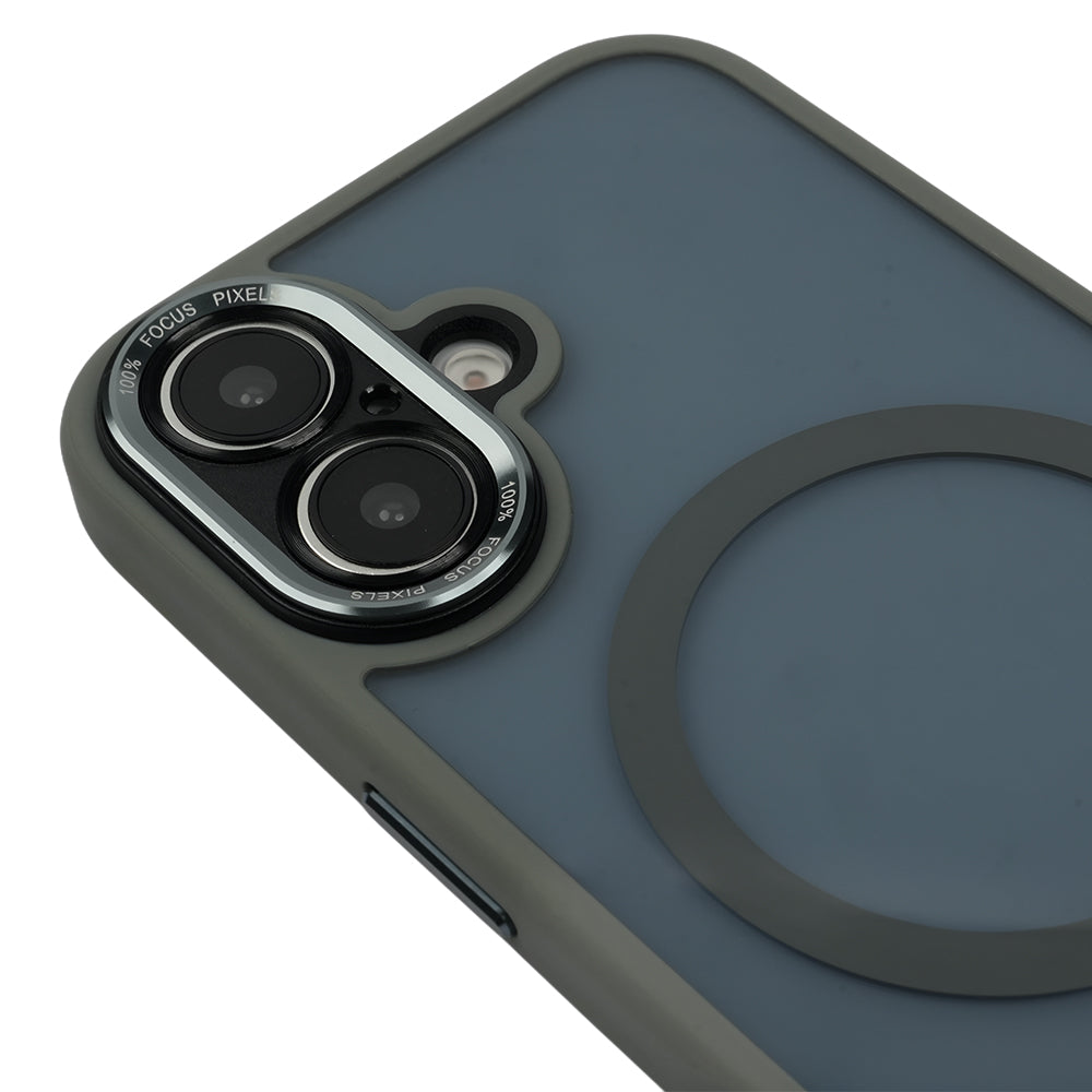 Apple iPhone 16 Kamera Korumalı Focus Siyah Magsafe