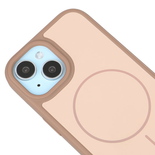iPhone 15 Plus Neva Magsafe Telefon Kılıfı Kahve