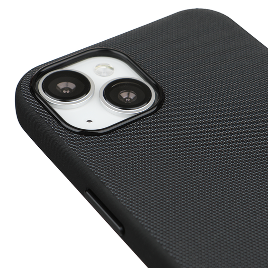 iPhone 14 Gizli Magsafeli Mikro Kabartma Premium Telefon Kılıfı - Siyah