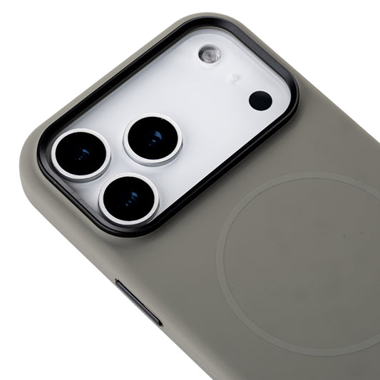 Apple iPhone 17 Pro Style Magsafe Telefon Kılıfı Gri