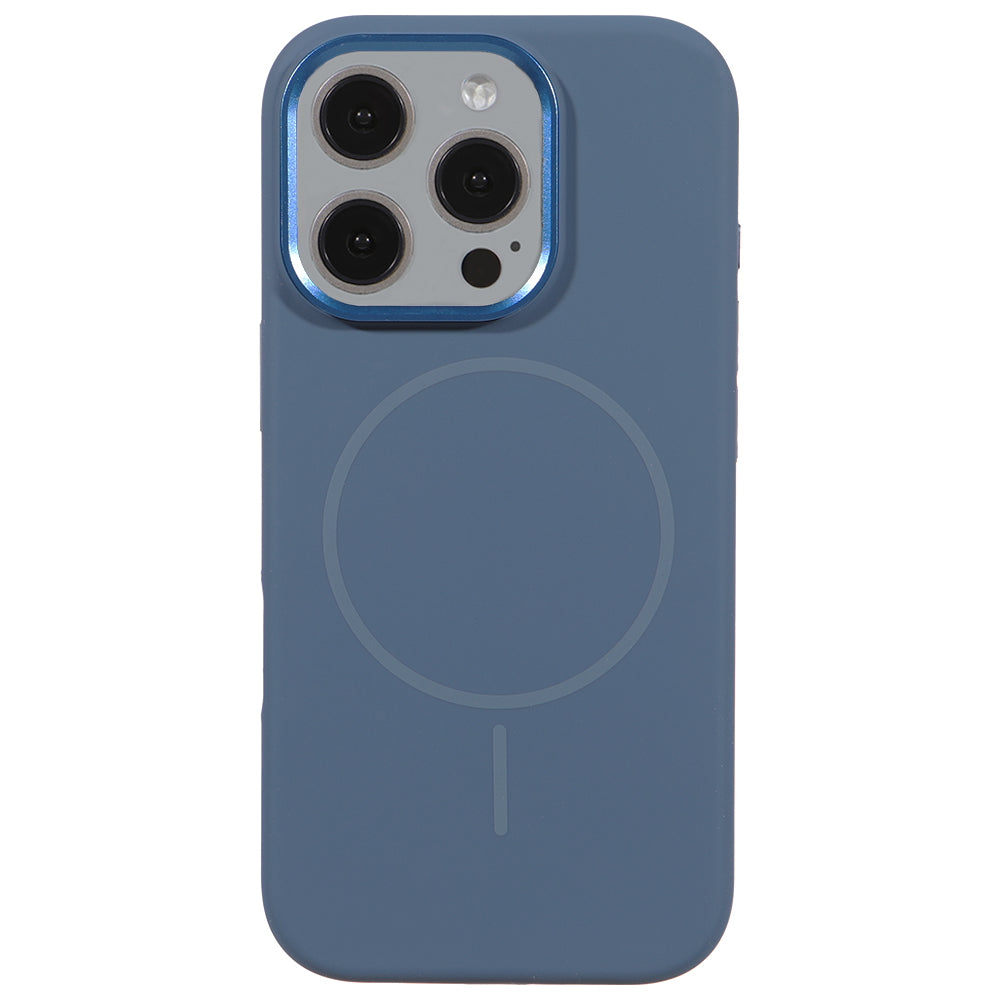 Apple iPhone 16 Pro Max Style Magsafe Telefon Kılıfı Lacivert