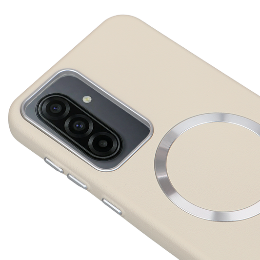 Samsung A17 5G Solid Magsafe Telefon Kılıfı Krem