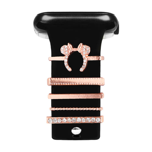 Apple Watch Charm Diamond Crown Kordon Aksesuarı