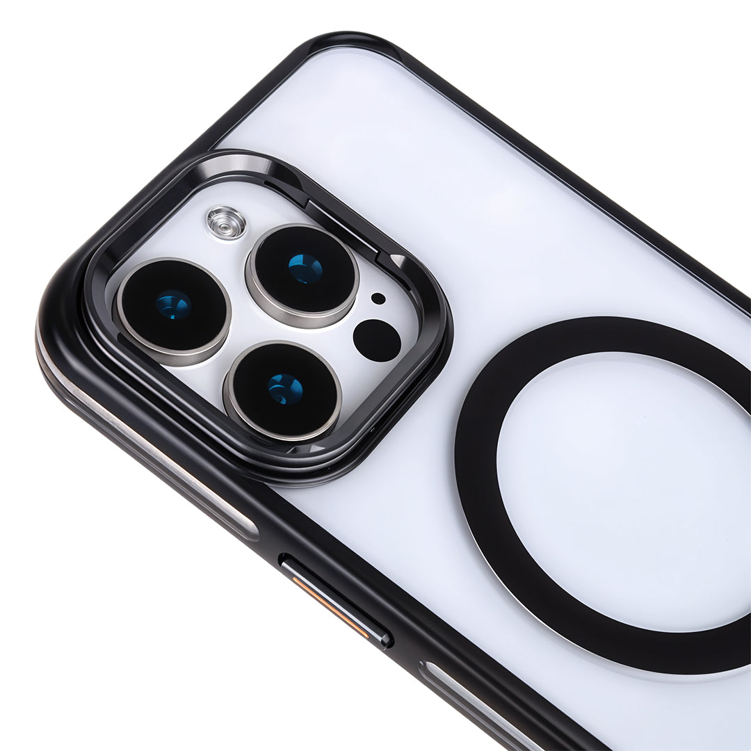 iPhone 16 Pro Max Kamera Standlı Magsafe Telefon Kılıfı Siyah