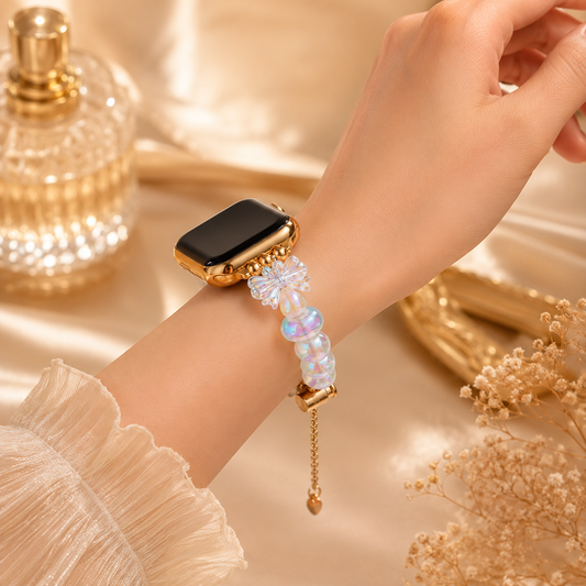 Apple Watch Saat Şeffaf Kurdele Tasarımlı Şık Kordon