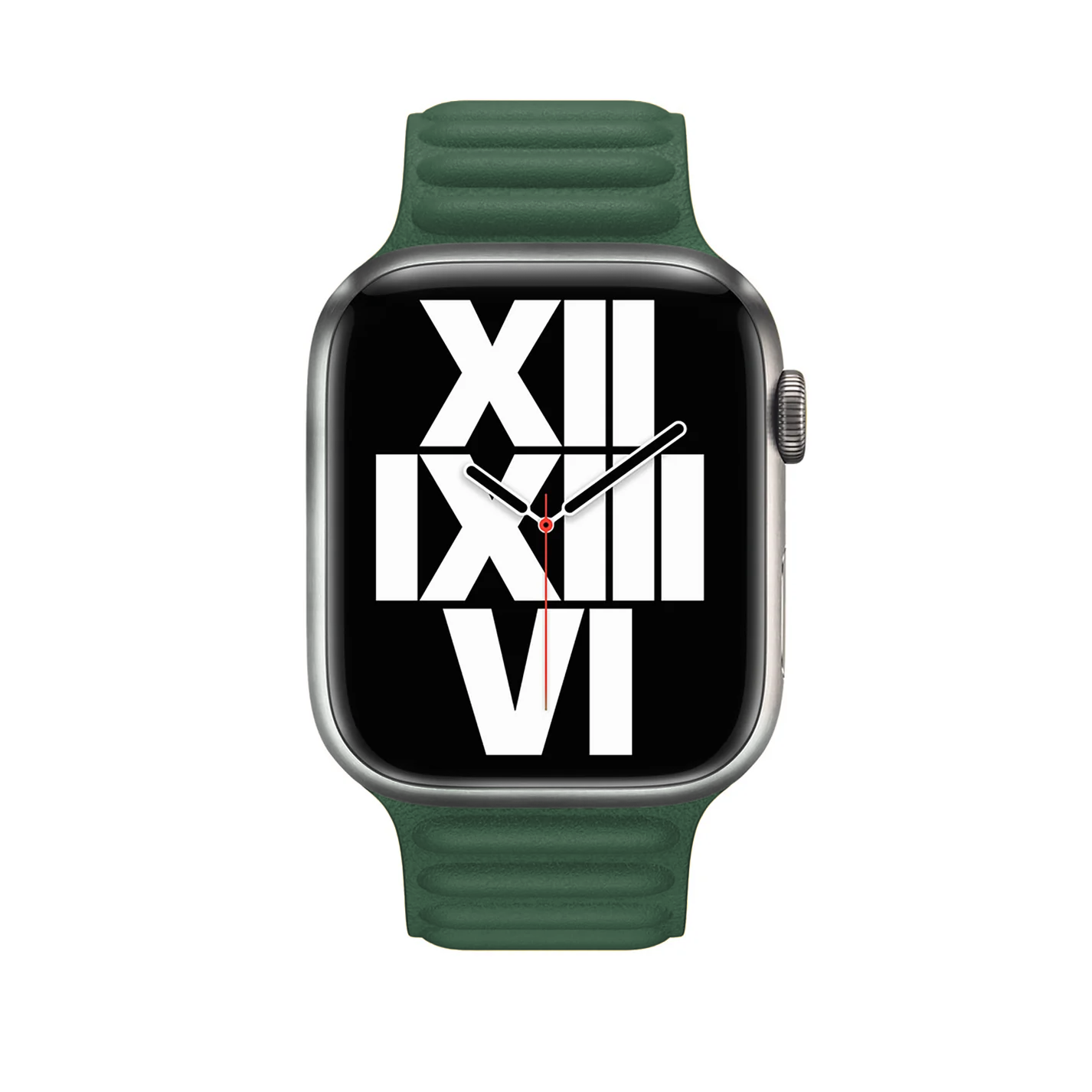Apple Watch Baklalı Deri Koyu Yeşil Saat Kordonu