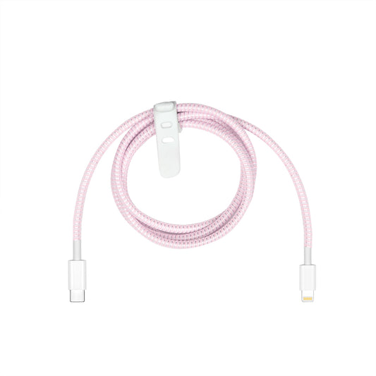 Şarj Başlığı ve Kablo Koruyucu 4 lü Set Pembe Pati