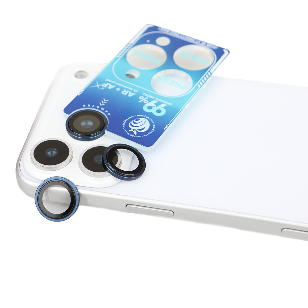 iPhone 17 Pro Max Kamera Koruyucu Ring Blue