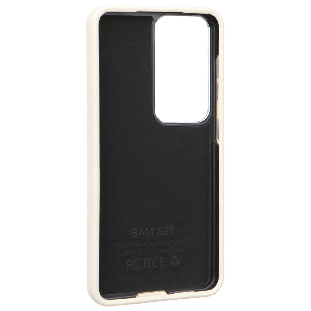 Samsung S26 Solid Magsafe Telefon Kılıfı Krem