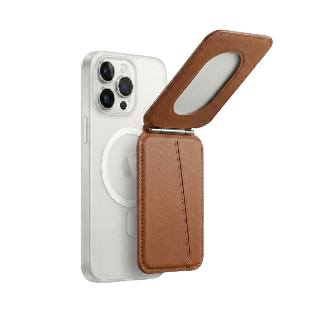 Fonksiyonel Premium Magsafe Kartlık Kahve