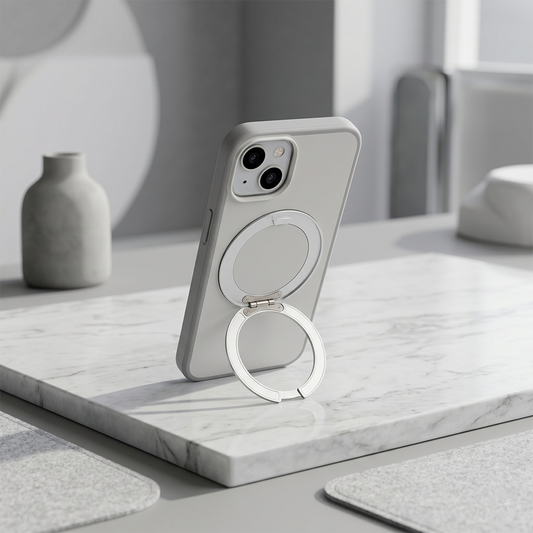 Apple iPhone 11 Magsafe Premium Standlı Fonksiyonel Telefon Kılıfı Beyaz
