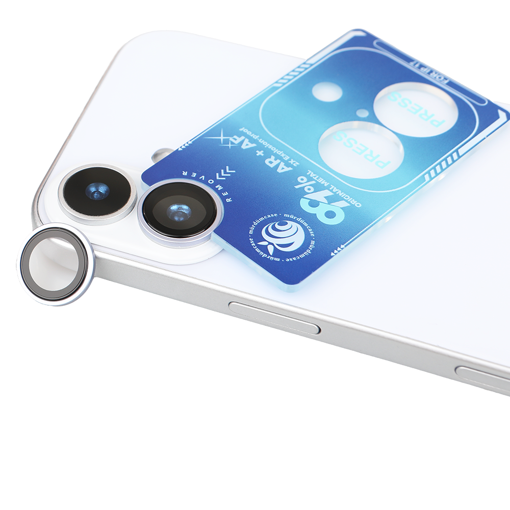 iPhone 17 Kamera Koruyucu Ring Blue