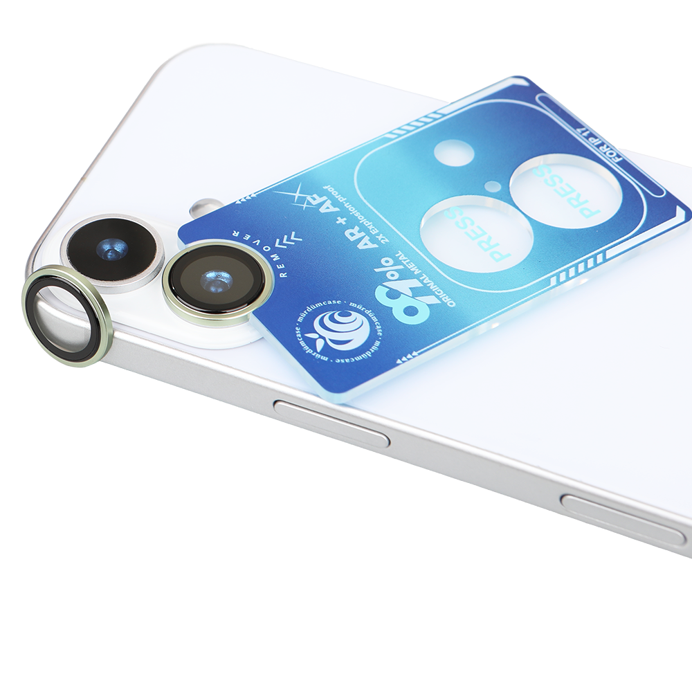 iPhone 17 Kamera Koruyucu Ring Light Green