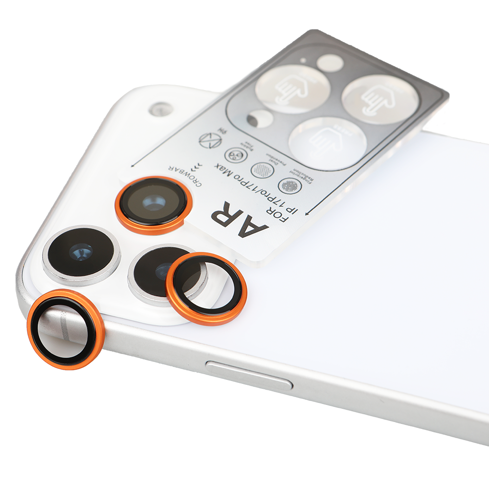 iPhone 17 Pro Max Kamera Koruyucu Ring Orange