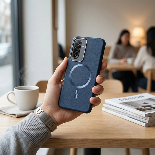 Samsung A57 Solid Magsafe Telefon Kılıfı Lacivert