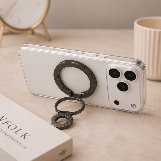 Universal 3 Kademeli Katlanabilir MagSafe Telefon Standı Siyah