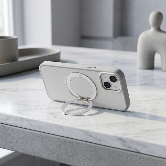 Apple iPhone 11 Magsafe Premium Standlı Fonksiyonel Telefon Kılıfı Beyaz