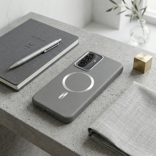 Samsung A57 Solid Magsafe Telefon Kılıfı Gri