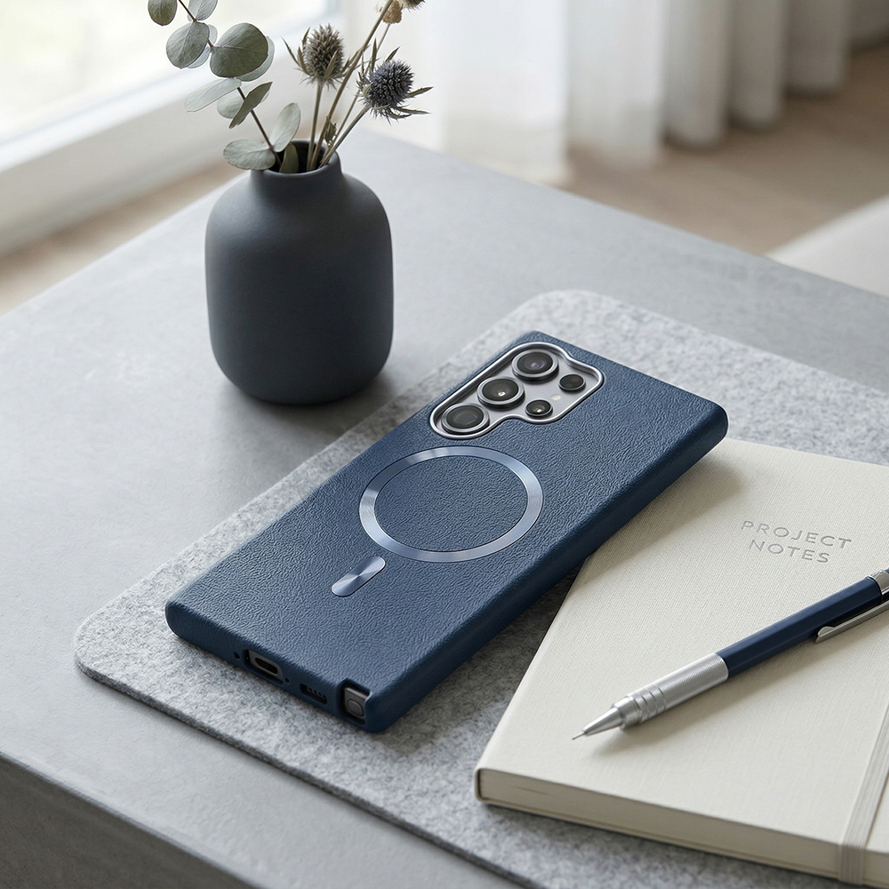 Samsung S24 Ultra Solid Magsafe Telefon Kılıfı Lacivert