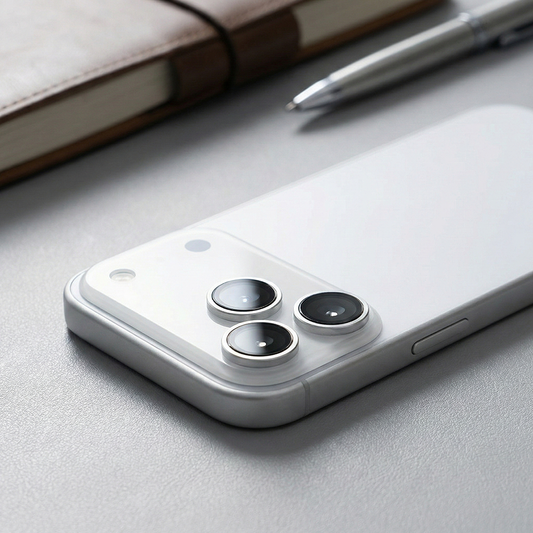 iPhone 17 Pro Max Kamera Koruyucu Ring Silver