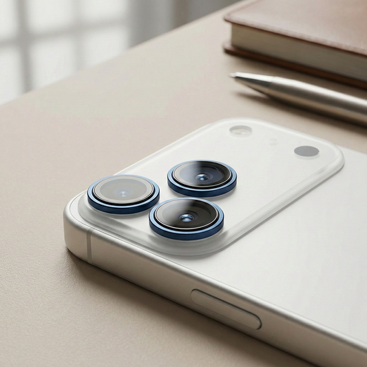 iPhone 17 Pro Max Kamera Koruyucu Ring Blue