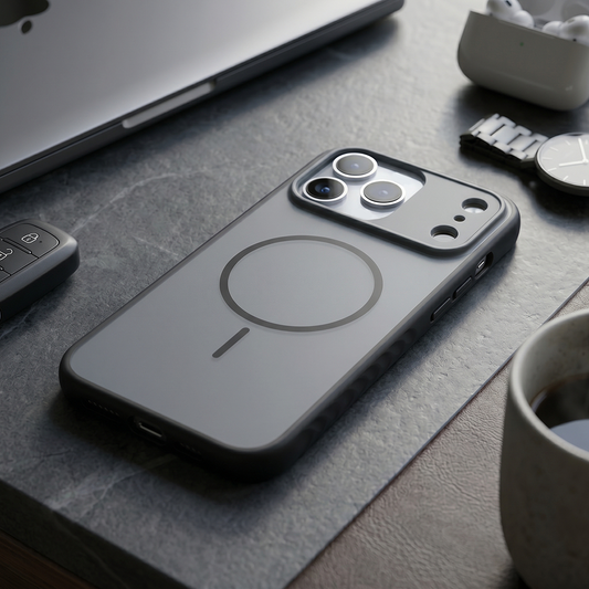 iPhone 17 Pro Max Neva Magsafe Telefon Kılıfı Gri