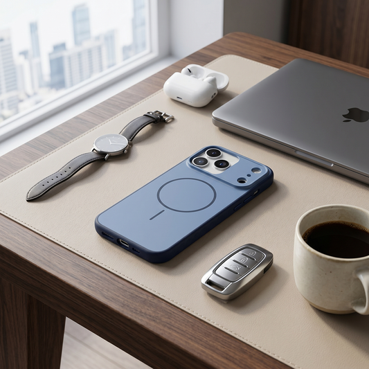 iPhone 17 Pro Neva Magsafe Telefon Kılıfı Mavi