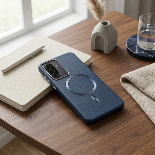 Samsung S26 Solid Magsafe Telefon Kılıfı Lacivert