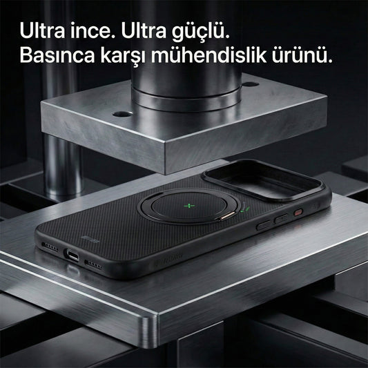 Apple iPhone 17 Pro Armor Aramid Yapıda Magsafe Ultra Premium Telefon Kılıfı