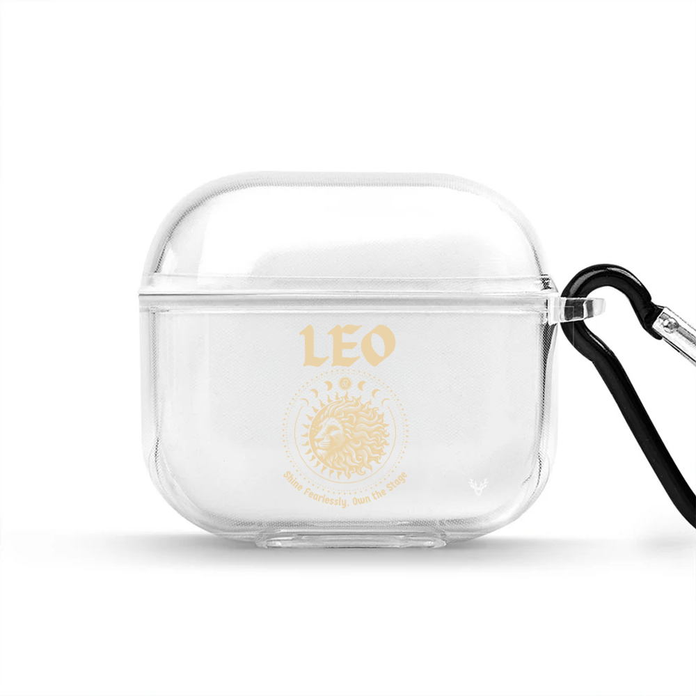 Apple AirPods 4 Burçlar Leo Astrology Şeffaf Kılıf