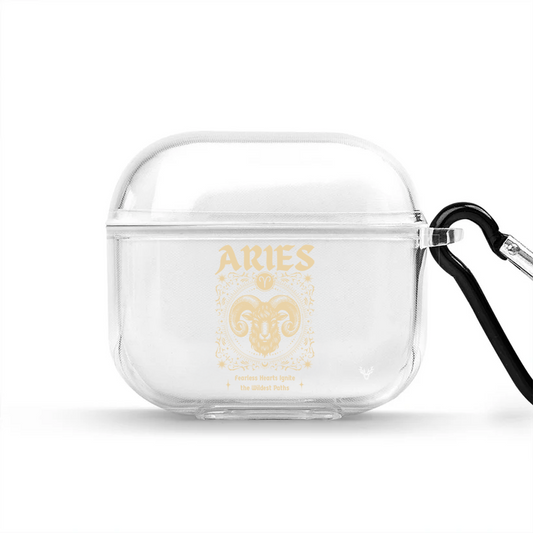 Apple AirPods 4 Burçlar Aries Astrology Şeffaf Kılıf
