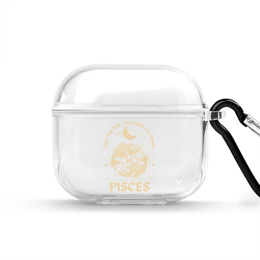 Apple AirPods 4 Burçlar Pisces Astrology Şeffaf Kılıf