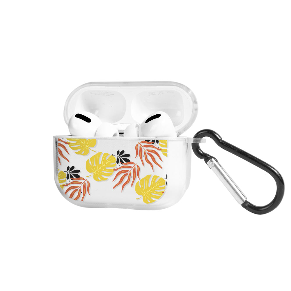 Apple AirPods Pro Yellowed Leaves Şeffaf Kılıfı