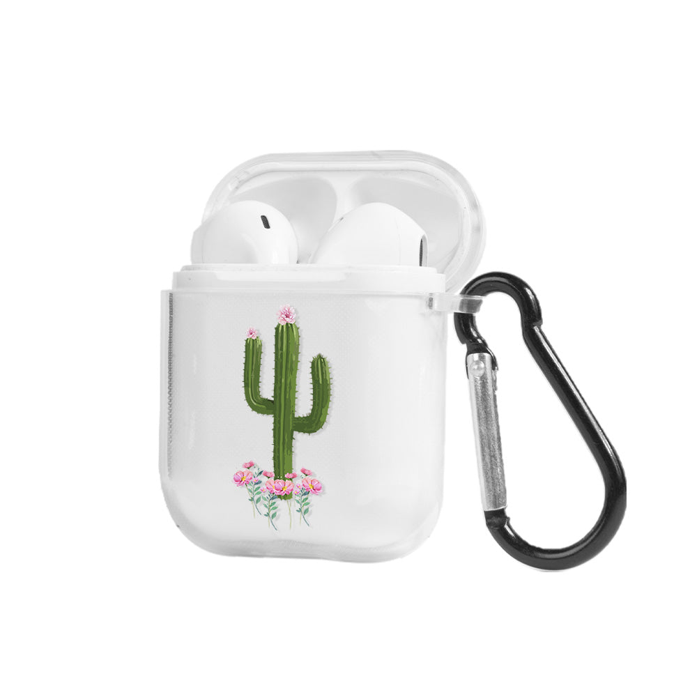 Apple AirPods Kaktüs Şeffaf Kılıfı