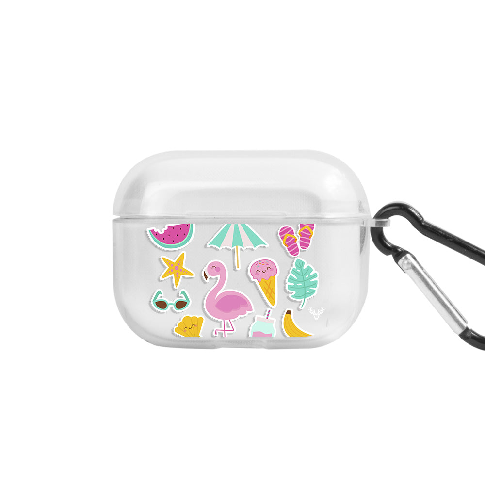 Apple AirPods Pro Flamingo Şeffaf Kılıfı